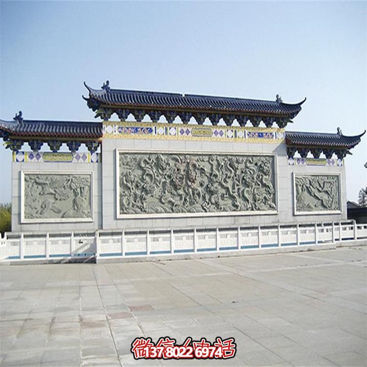 大理石雕刻景觀浮雕、大型影壁壁畫、雕塑藝術(shù)裝置