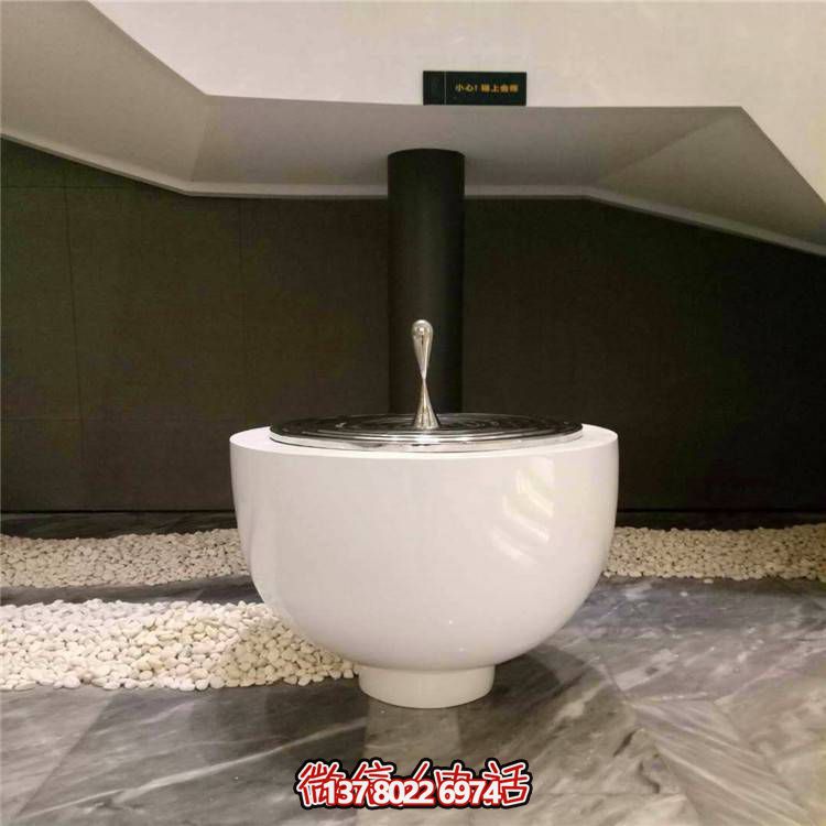 不銹鋼水滴圓盤雕塑，玻璃鋼景觀裝飾