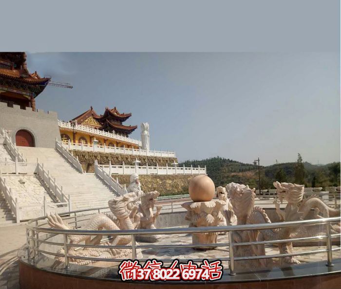 藝術(shù)燈光的魔力,紅龍戲球風(fēng)大型噴泉石雕秀 藝術(shù)燈光的魔力,紅龍戲球風(fēng)大型噴泉石雕秀