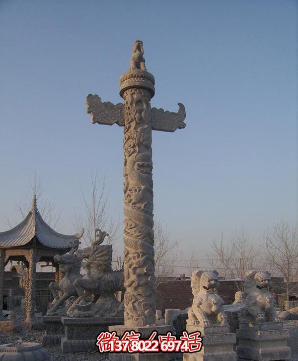 精美漢白玉雕塑，華美石龍表現(xiàn)中華文化之美