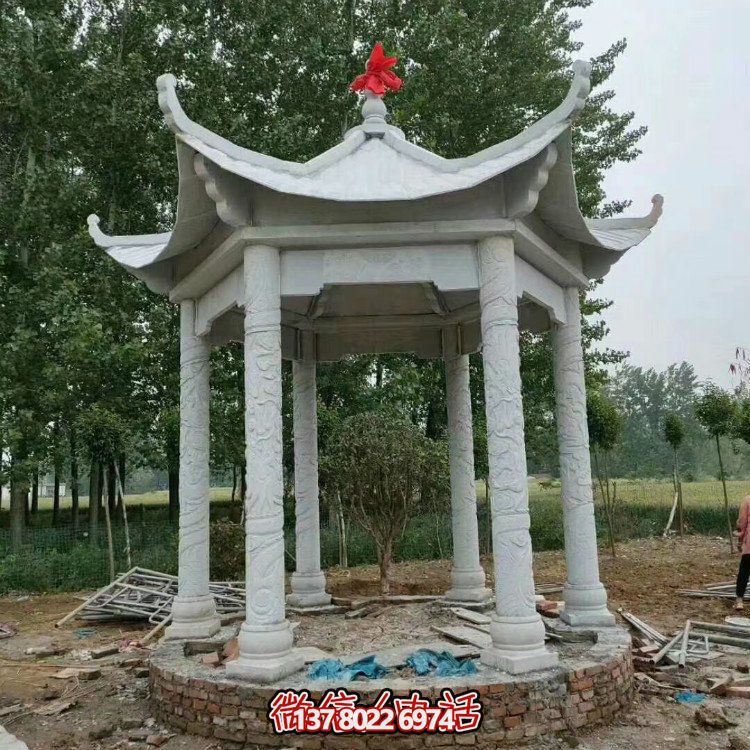 單層石涼亭，讓您擁有完美休閑空間