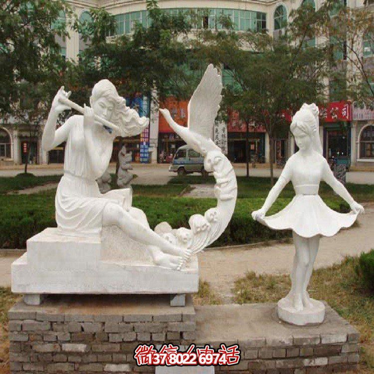 大型石雕人物雕塑，為園林景觀增添靈動之美