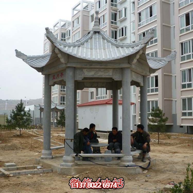 古典風情涼亭，點綴小區廣場，讓您休閑身心