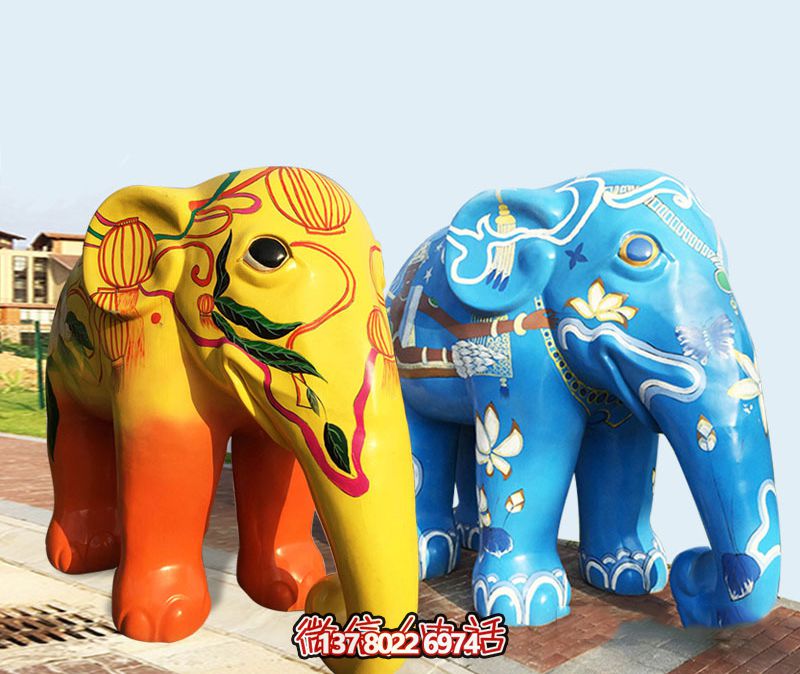 玻璃鋼大象彩繪游樂園給您創(chuàng)意無限的游樂歡樂