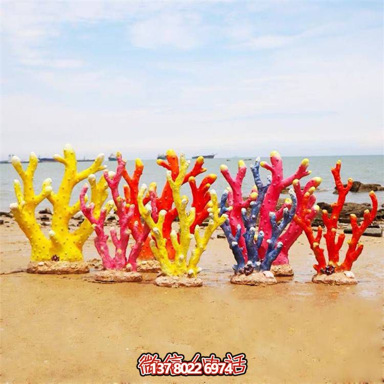 萌趣海豹玻璃鋼珊瑚擺件，溫馨卡通創意裝飾