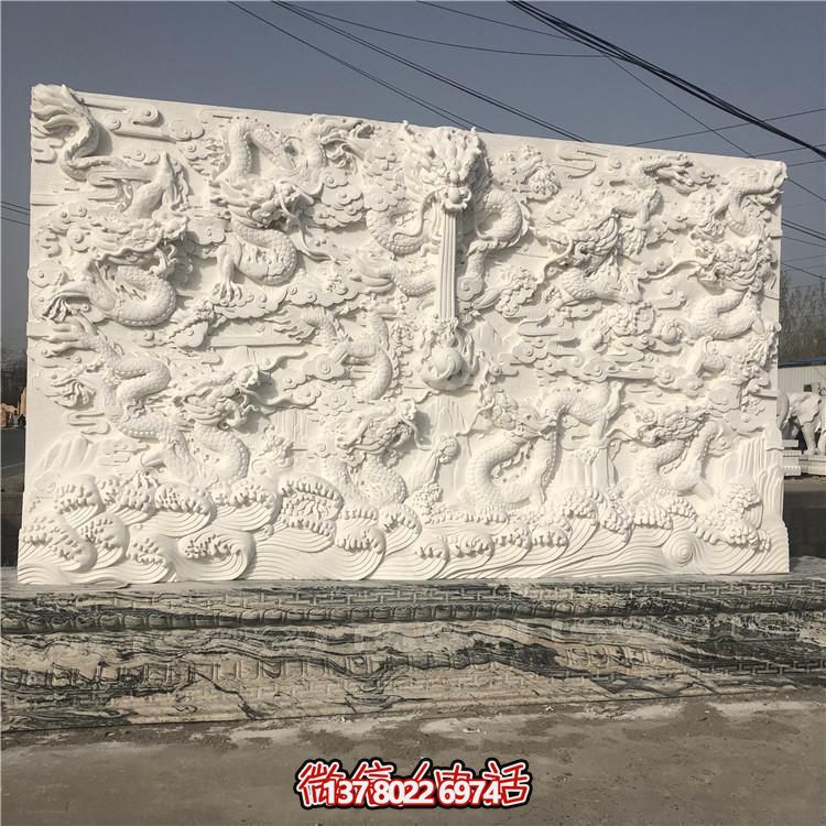 精湛雕刻的室內大理石雕塑，為您的庭院增添浮雕照壁