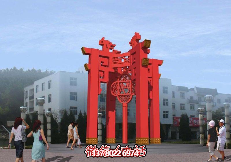 不銹鋼廣場大型抽象燈籠雕塑 不銹鋼廣場大型抽象燈籠雕塑