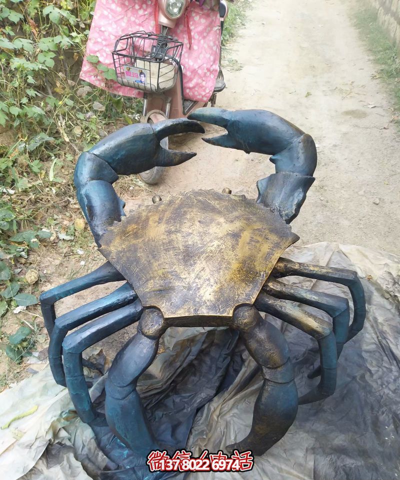 街道擺放的站立的不銹鋼創(chuàng)意螃蟹雕塑 街道擺放的站立的不銹鋼創(chuàng)意螃蟹雕塑