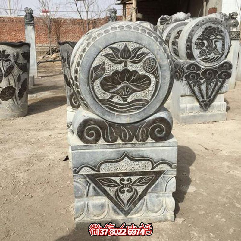 城市廣場門墩仿古抱鼓石中式庭院別墅招財門墩擺件 城市廣場門墩仿古抱鼓石中式庭院別墅招財門墩擺件