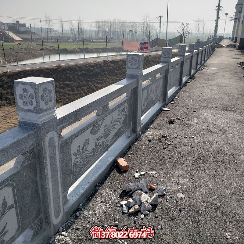 農(nóng)村池塘邊裝飾大理石灰欄桿 農(nóng)村池塘邊裝飾大理石灰欄桿