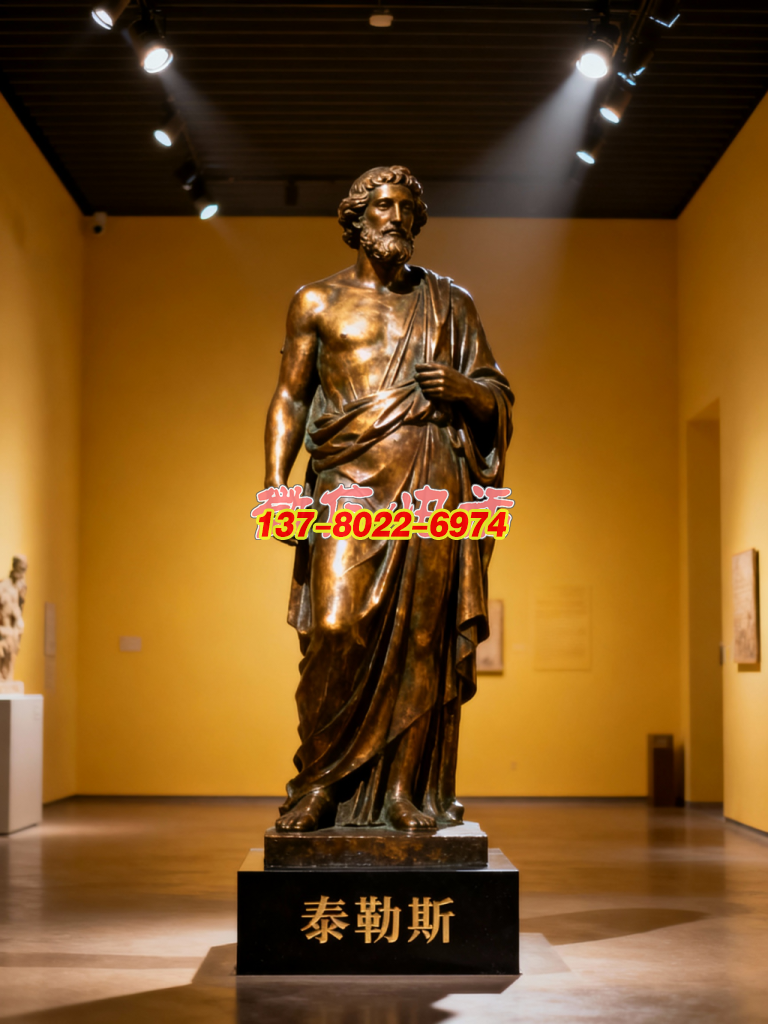 古希臘哲思：鑄銅人物雕塑 “泰勒斯”