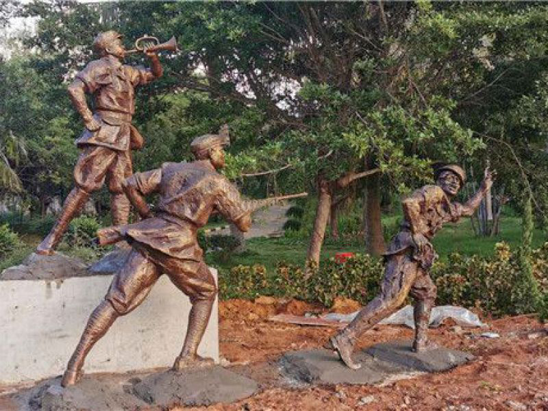 抗戰銅雕人物 抗戰銅雕人物